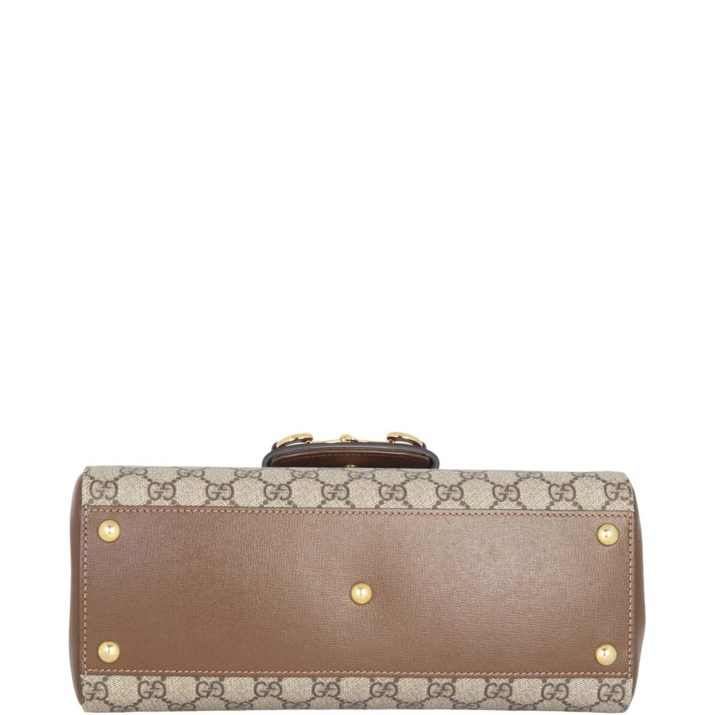 Gucci GG Supreme Horsebit 1955 Medium Top Handle Bag