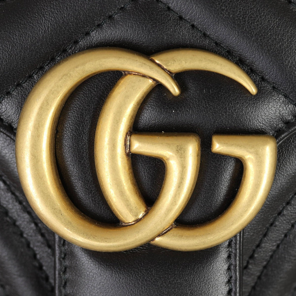 Gucci GG Marmont Zip Around Top Handle Camera Bag Small