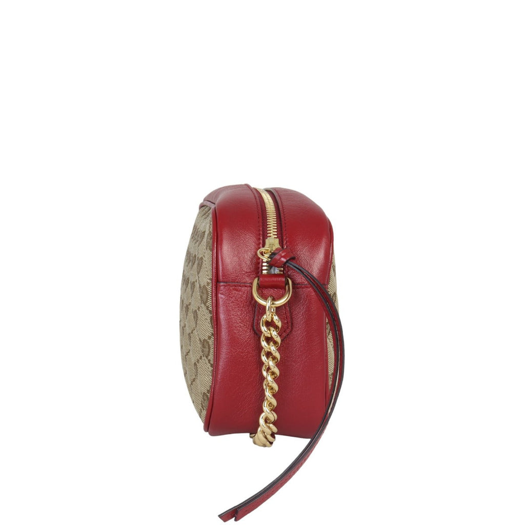Gucci GG Canvas Marmont Diagonal Small Camera Bag