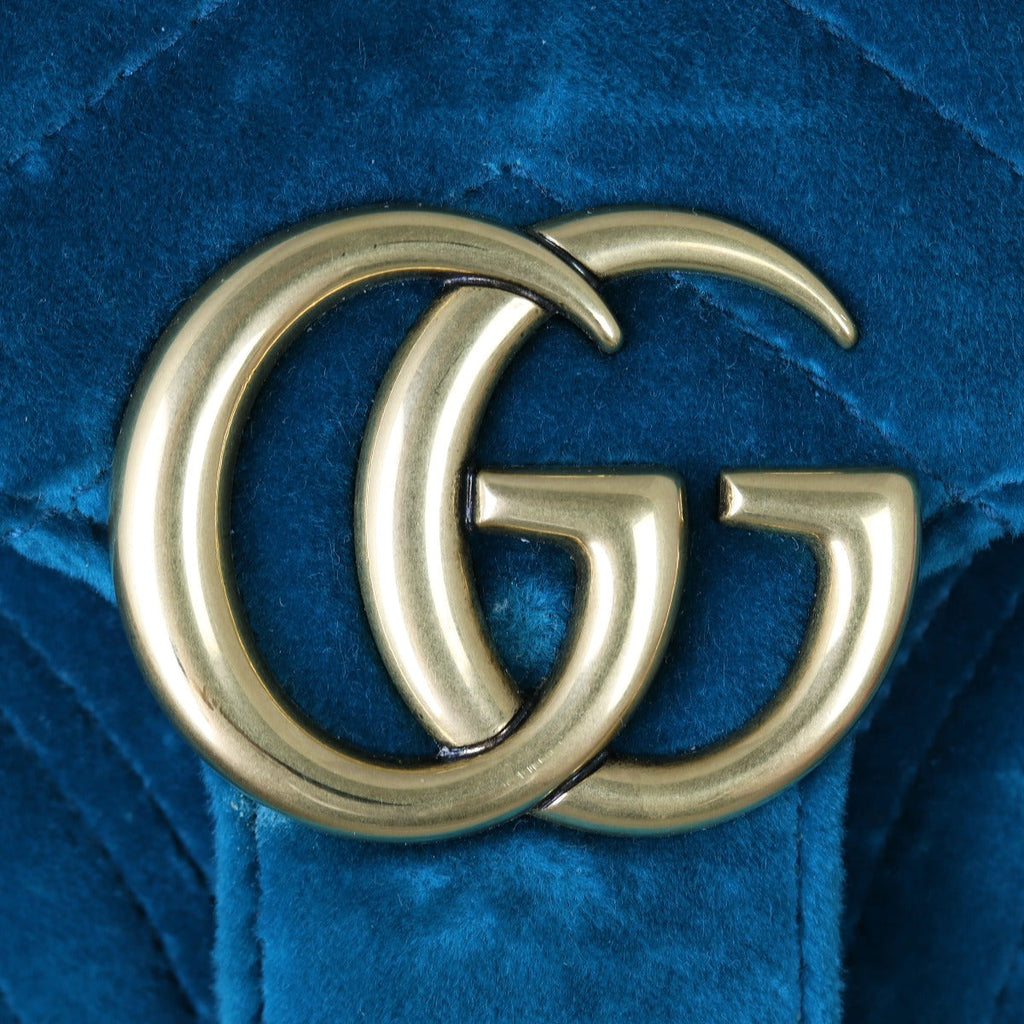 Gucci GG Marmont Mini Velvet Shoulder Bag