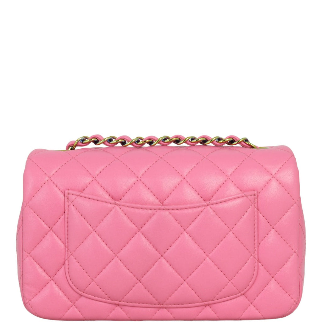 Chanel Classic Flap Mini Rectangular Bag | Pink