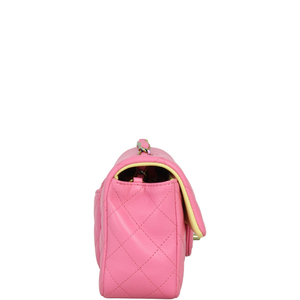 Chanel Classic Flap Mini Rectangular Bag | Pink