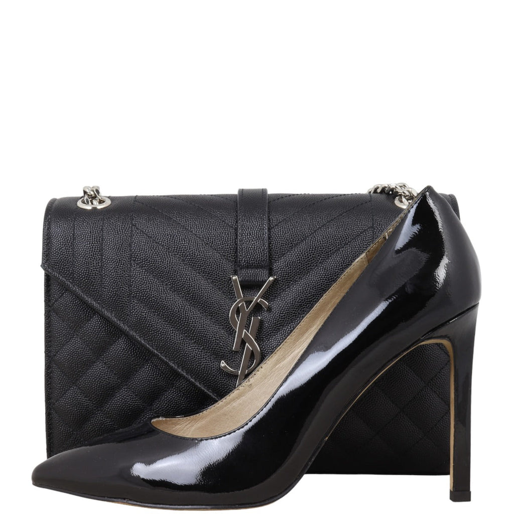 Saint Laurent Monogram Mix Matelasse Envelope Chain Bag Medium