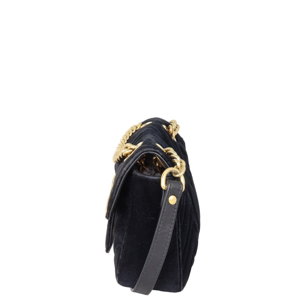 Gucci Marmont Velvet Mini Shoulder Bag