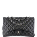 Chanel Classic Single Flap Jumbo | Black Lambskin 13 Series