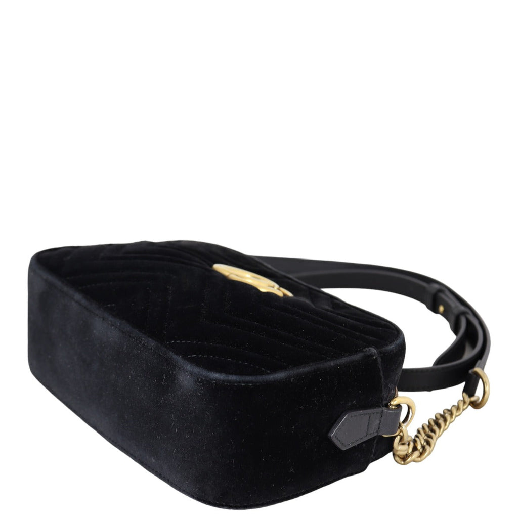 Gucci GG Marmont Velvet Small Camera Bag