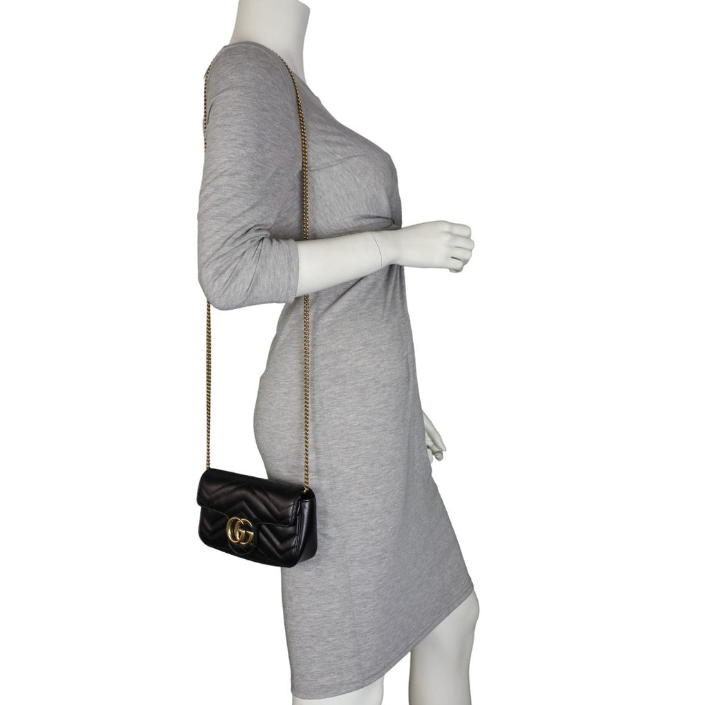 Gucci GG Marmont Matelasse Super Mini Shoulder Bag