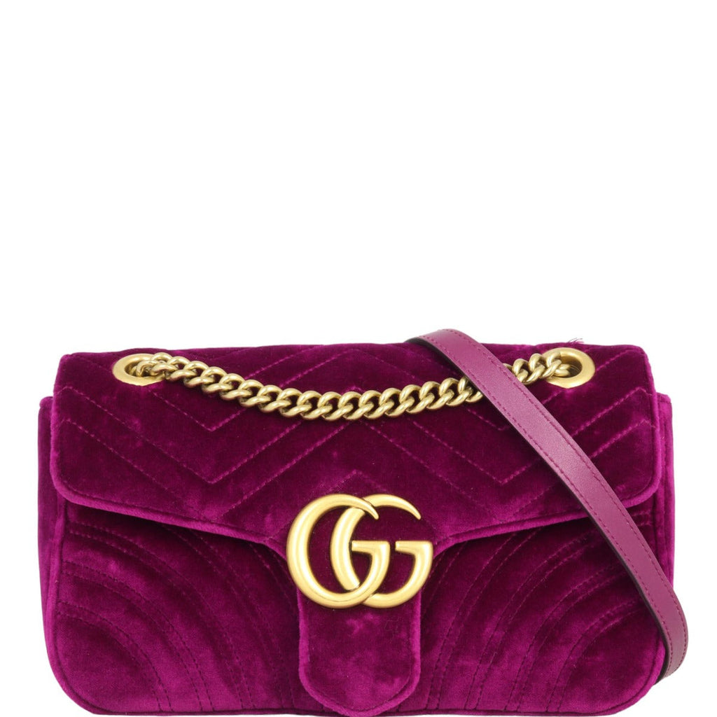 Gucci Marmont Velvet Small Shoulder Bag