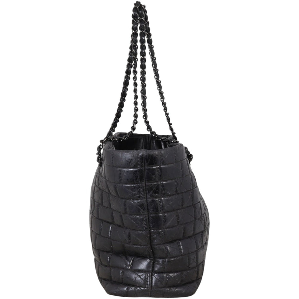 Chanel Chocolate Bar Chain Vinyl Tote