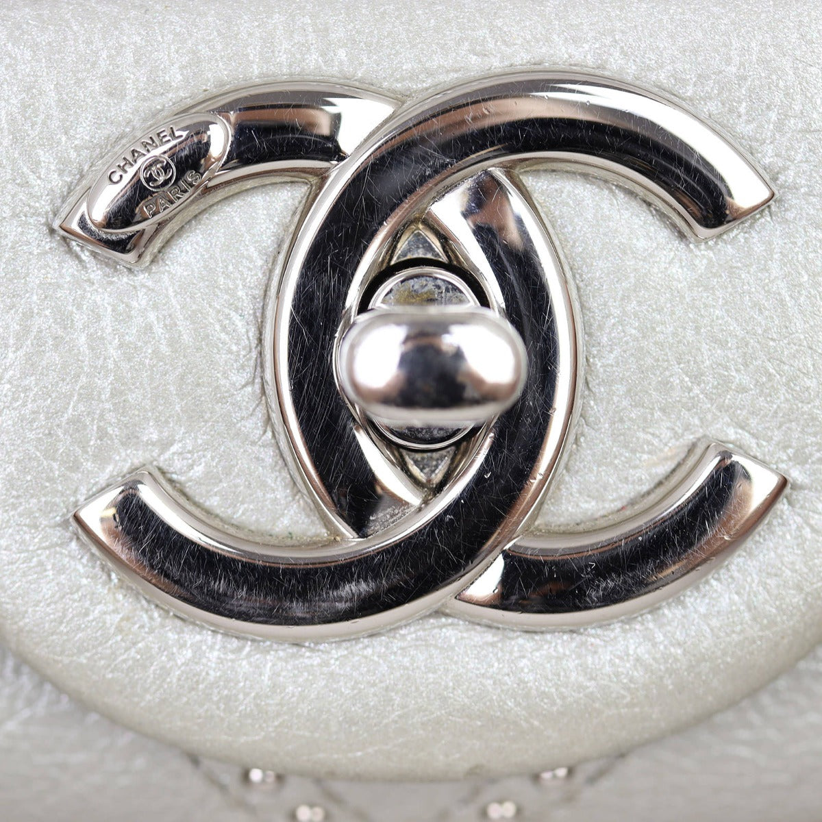 Chanel Stud Wars Chevron Flap Bag | Metallic Silver