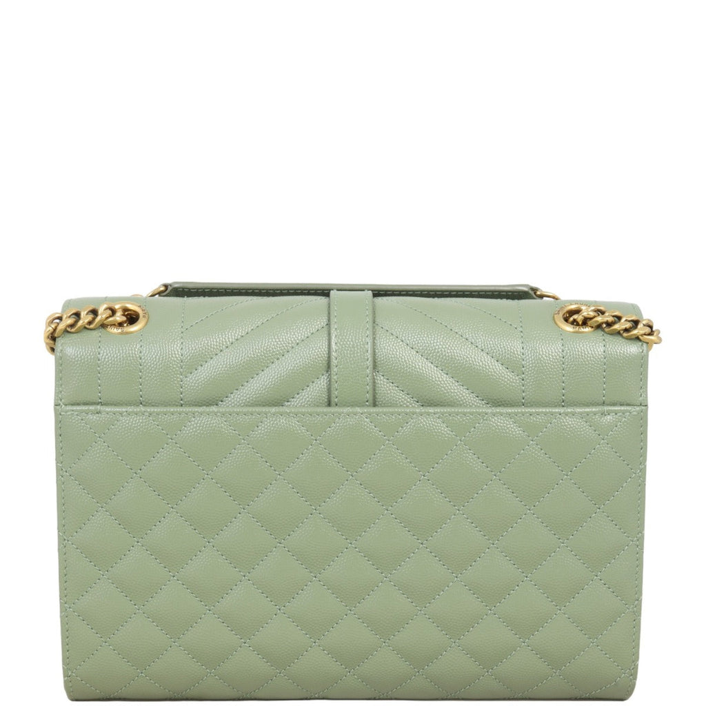 Saint Laurent Monogram Mix Matelasse Envelope Chain Bag Medium