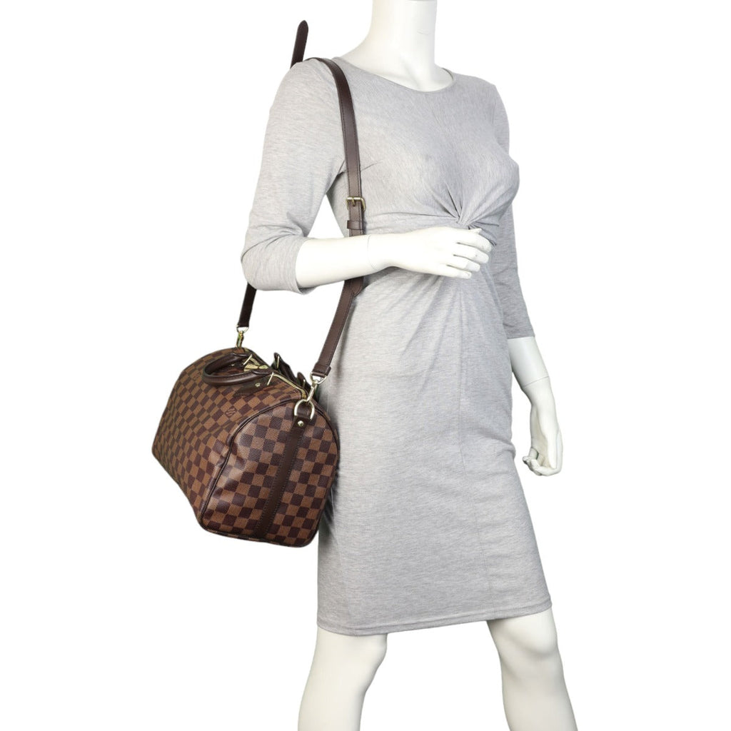 Louis Vuitton Speedy 30 Bandouliere Damier Ebene