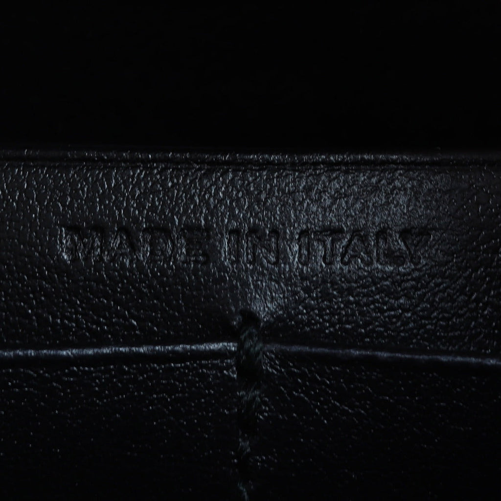 Saint Laurent Sunset Chain Wallet Croc Embossed