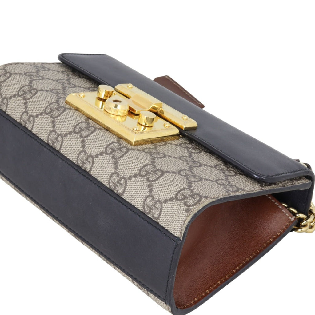 Gucci GG Supreme Padlock Small Shoulder Bag