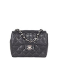 Chanel Classic Flap Mini Square | Black Quilted Caviar