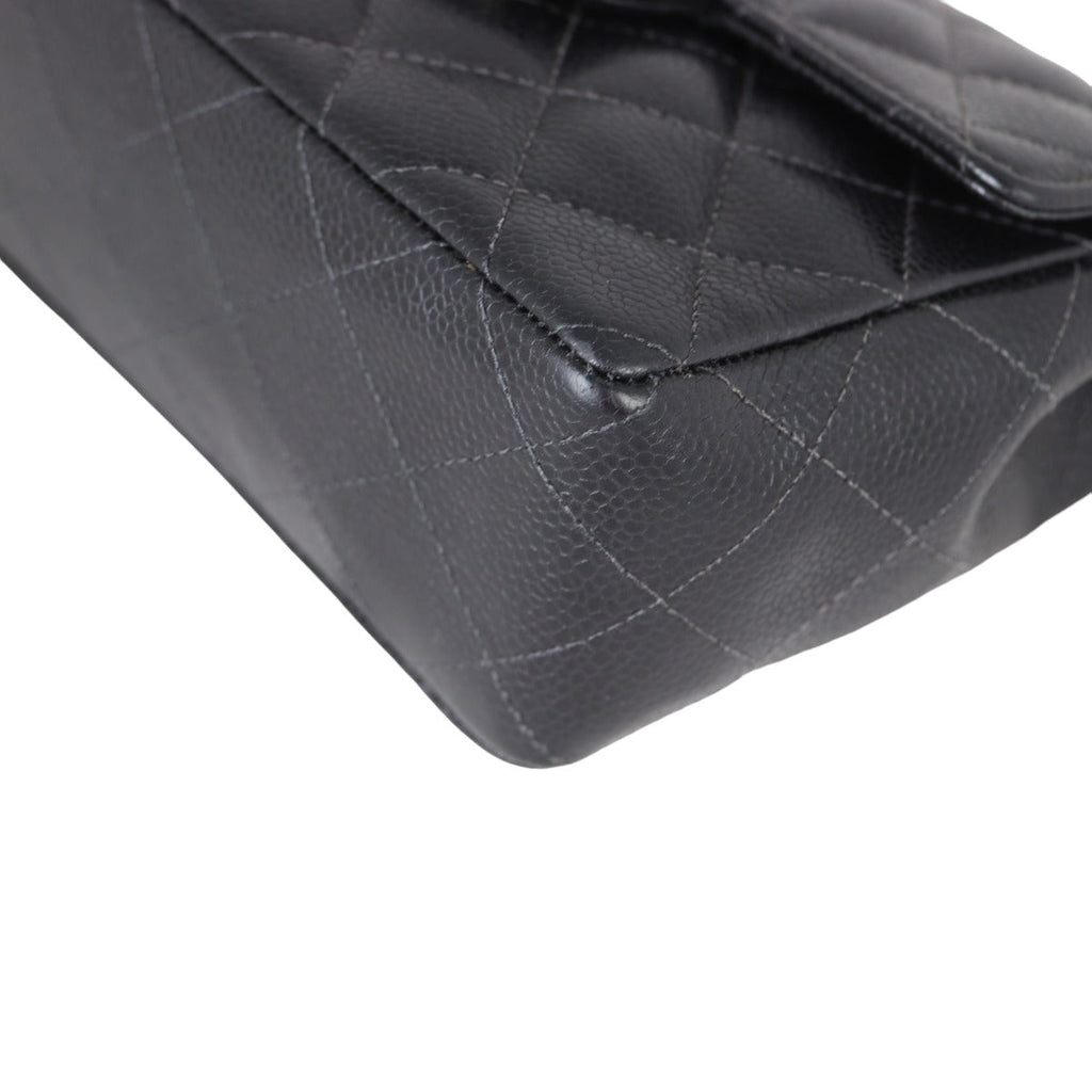 Chanel Classic Flap Mini Square | Black Quilted Caviar