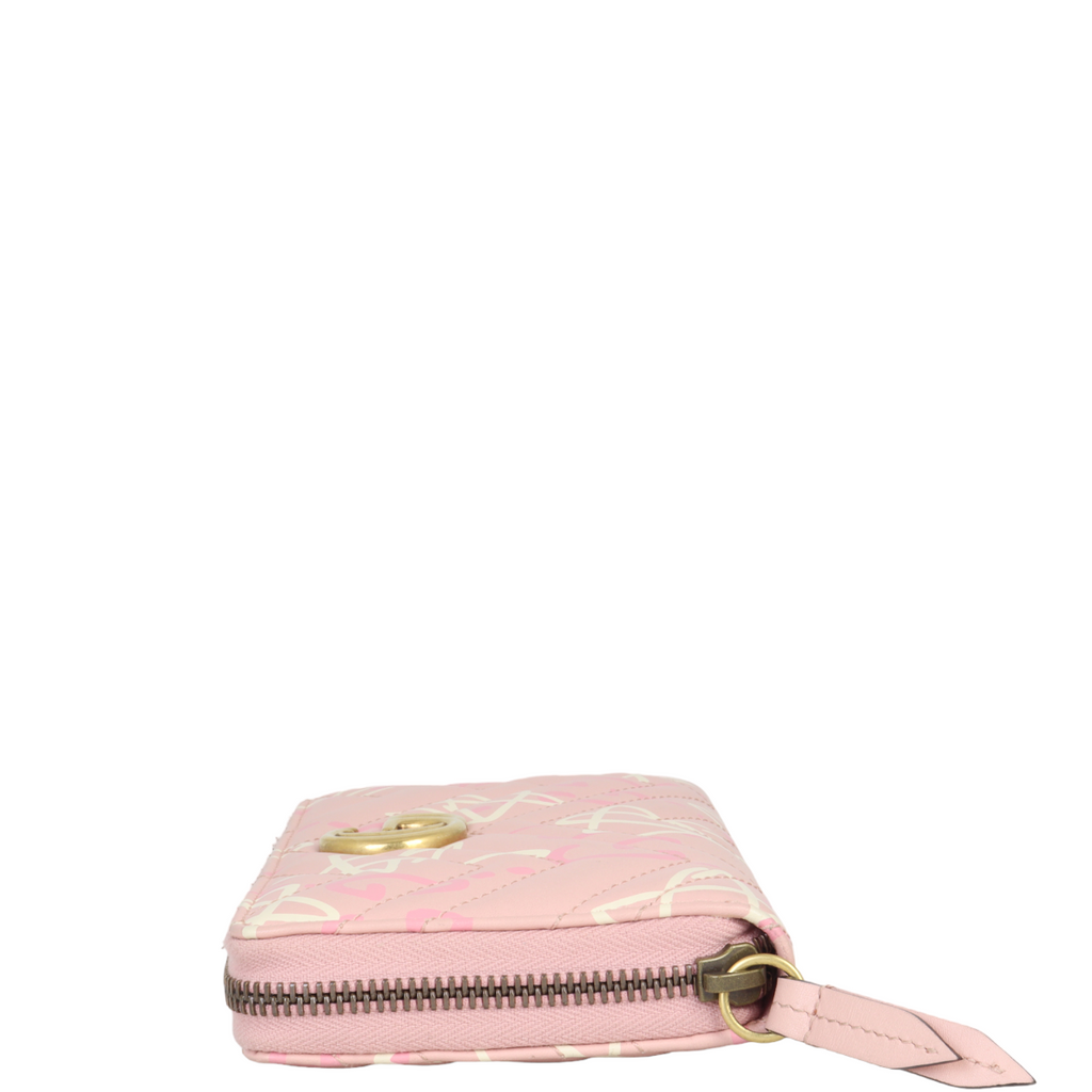 Gucci GG Marmont GucciGhost Zip Around Wallet