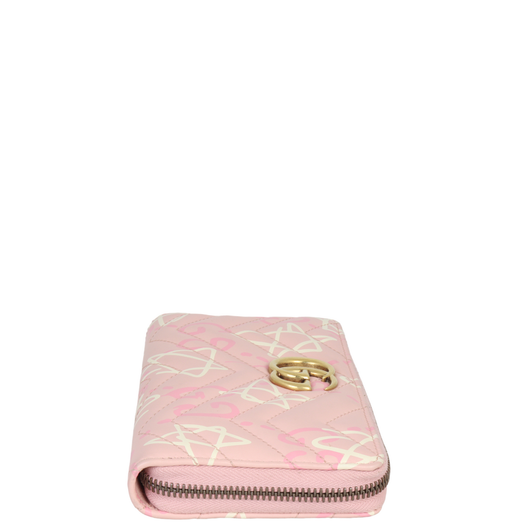 Gucci GG Marmont GucciGhost Zip Around Wallet