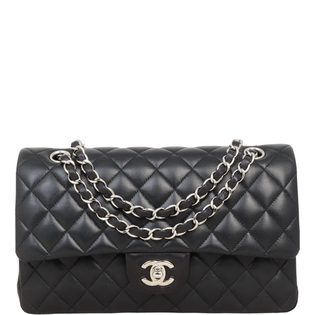 Chanel Classic Double Flap Medium | Black Lambskin