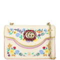 Gucci Linea Ricami Floral Cat Embroidered Shoulder Bag