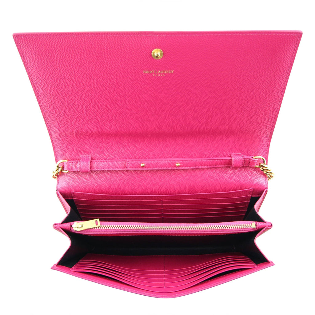 Saint Laurent Monogram Wallet on Chain