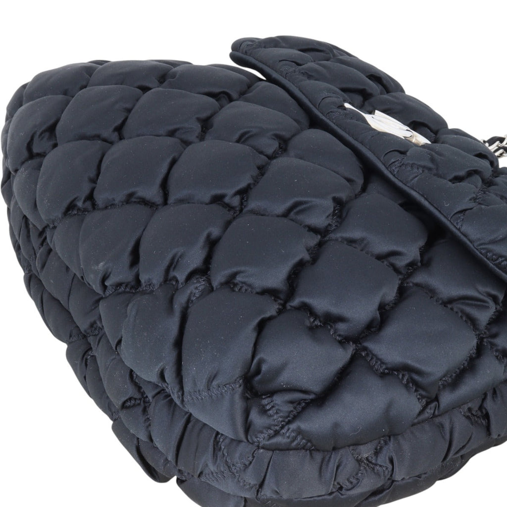 Chanel Bubble Quilt Nylon Flap Bag