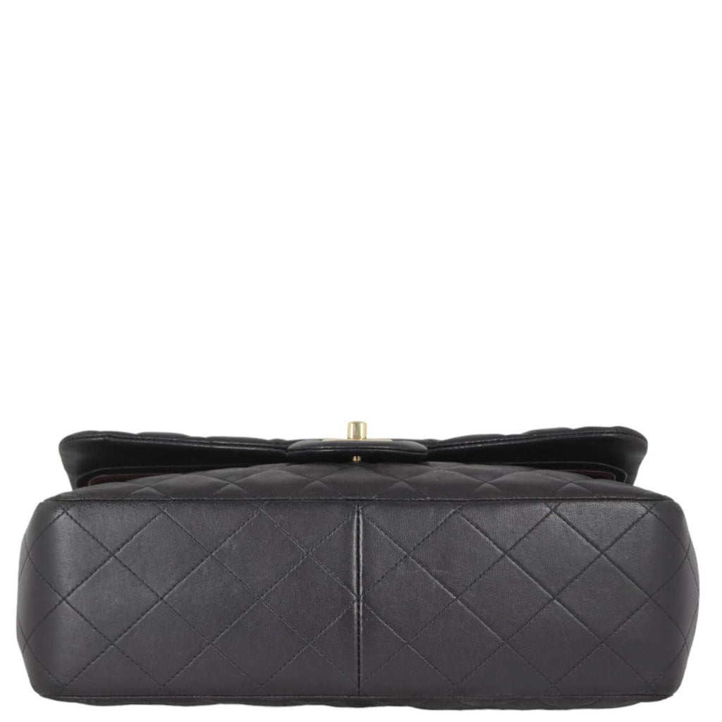 Chanel Classic Double Flap Jumbo | Black Lambskin Diamond
