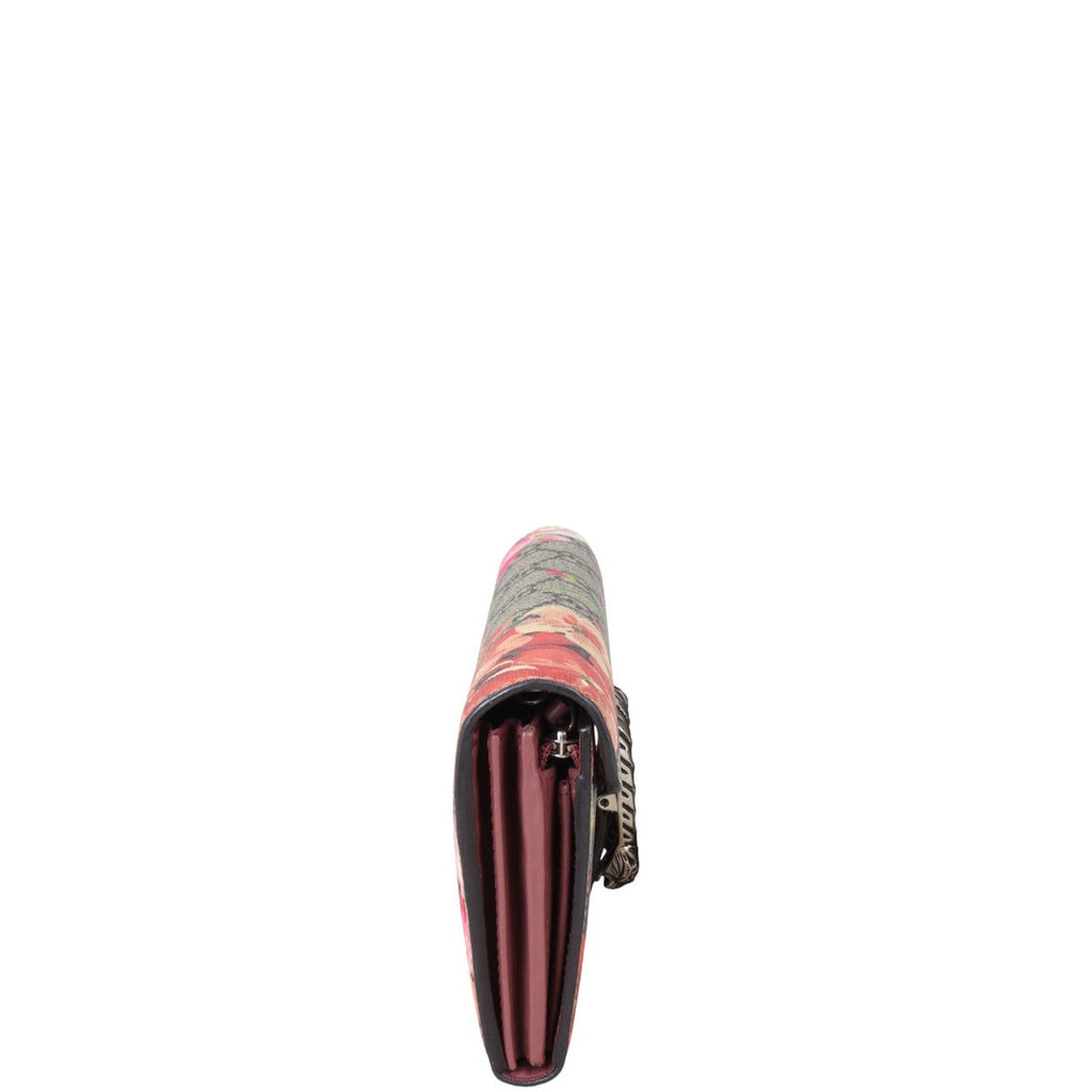 Gucci Dionysus GG Blooms East West Chain Wallet