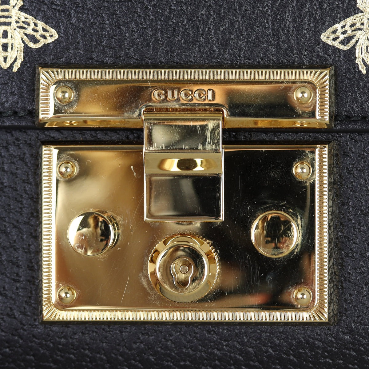 Gucci Padlock Bee Star Small Shoulder Bag
