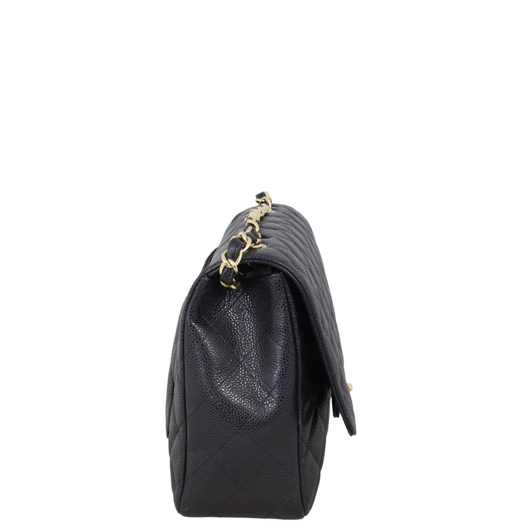 Chanel Classic Single Flap Jumbo Caviar