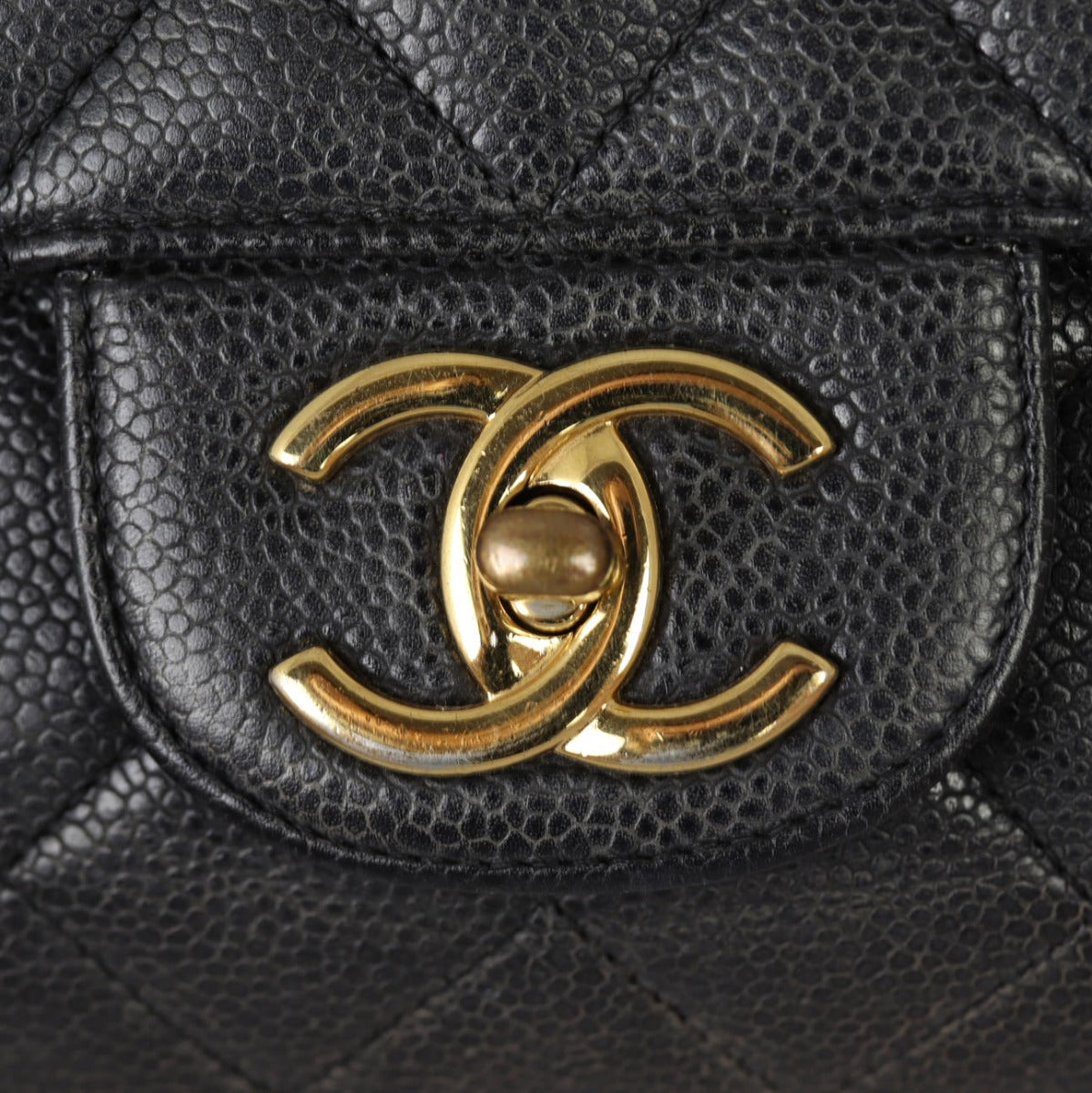Chanel Classic Double Flap Maxi | Black Quilted Caviar