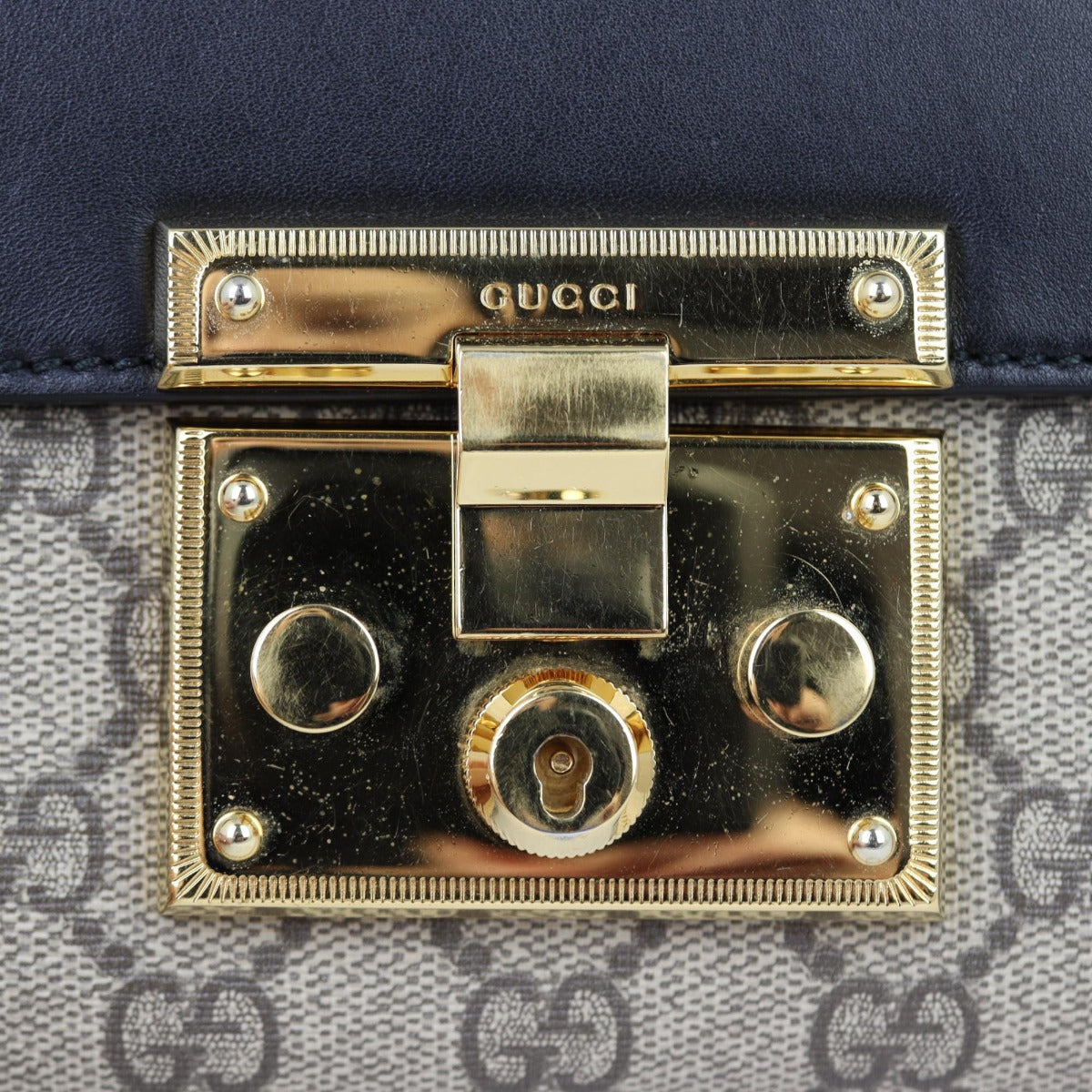 Gucci GG Supreme Padlock Small Shoulder Bag
