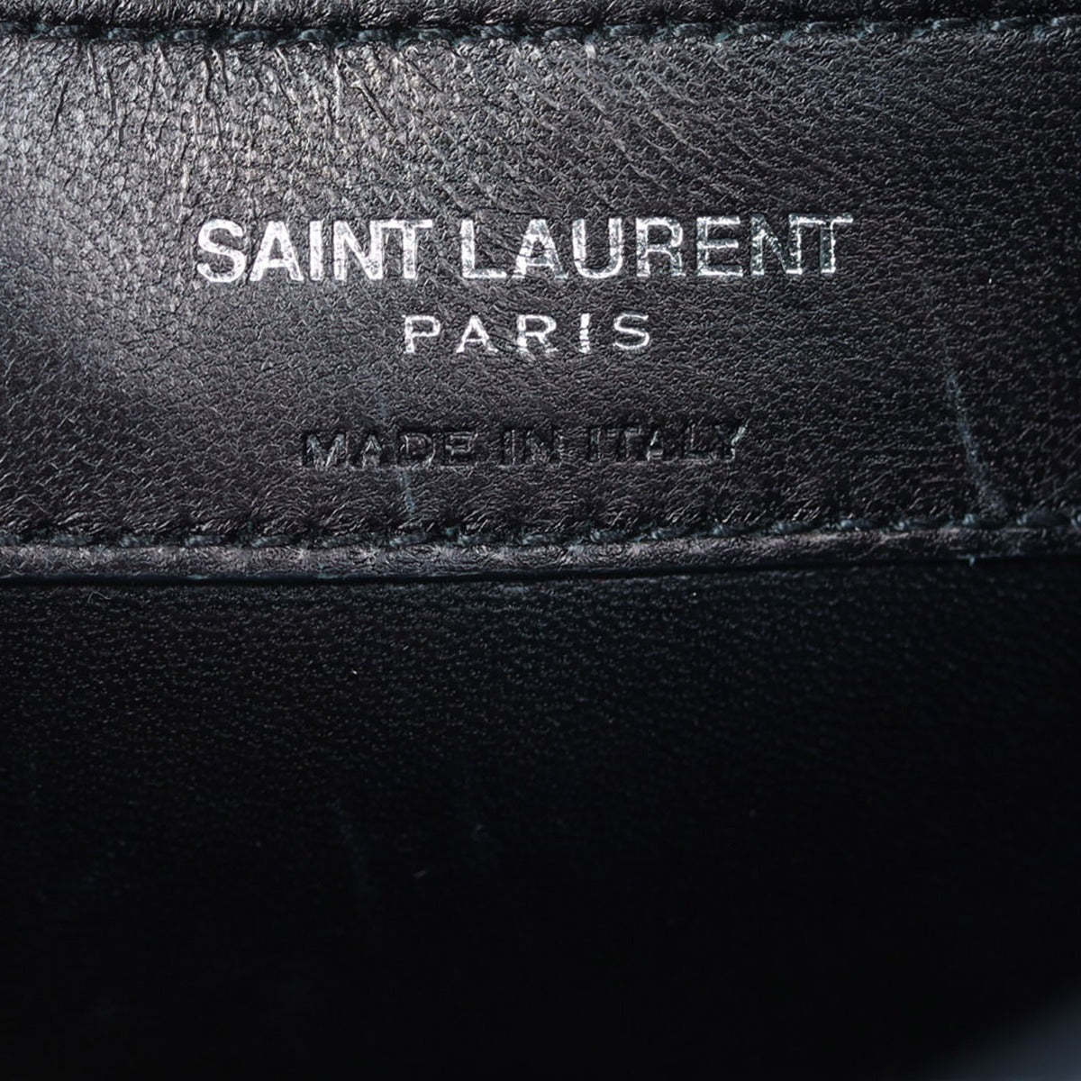 Saint Laurent Kate Tassel Chain Bag Small Croc-Embossed