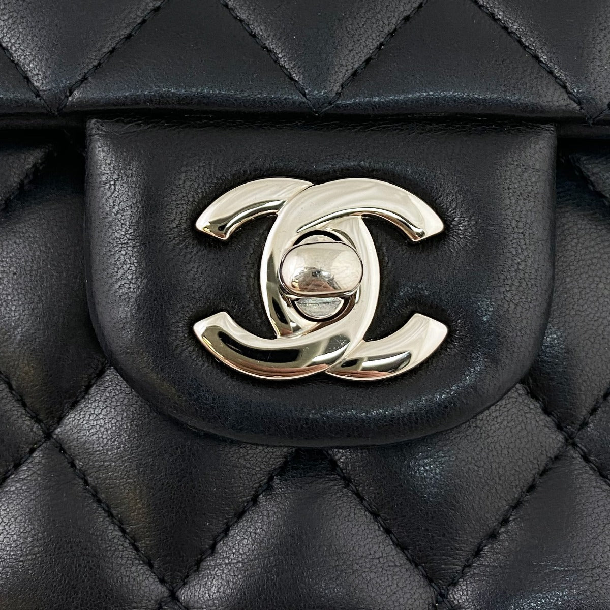 Chanel Classic Double Flap Medium | 13 Series Black Silver Hardware