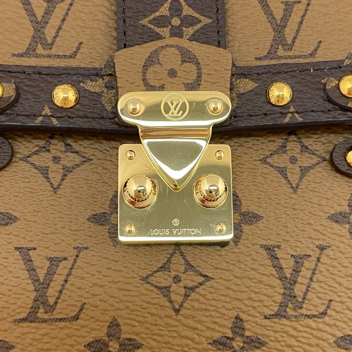 Louis Vuitton Vertical Trunk Pochette Monogram Reverse