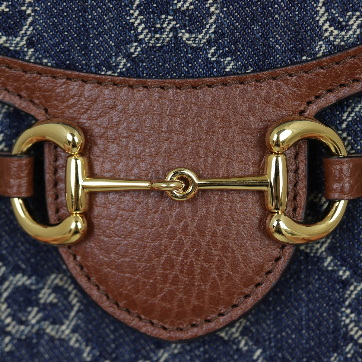 Gucci GG Denim Horsebit 1955 Mini Bag