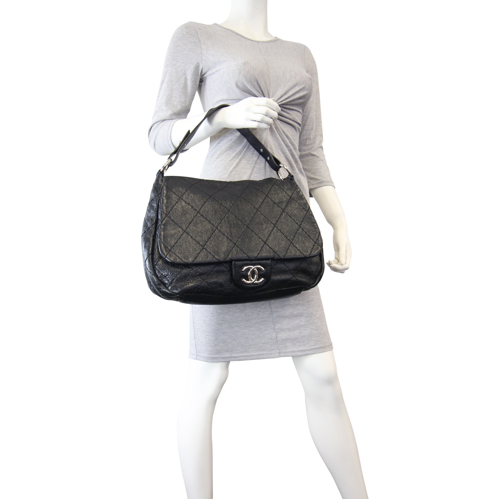 Chanel CC Top Handle Flap Bag