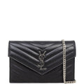 Saint Laurent Cassandre Envelope Chain Wallet