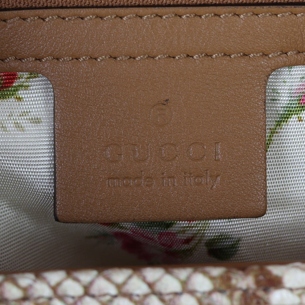 Gucci GG Marmont Matelasse Small Shoulder Bag Raffia Python