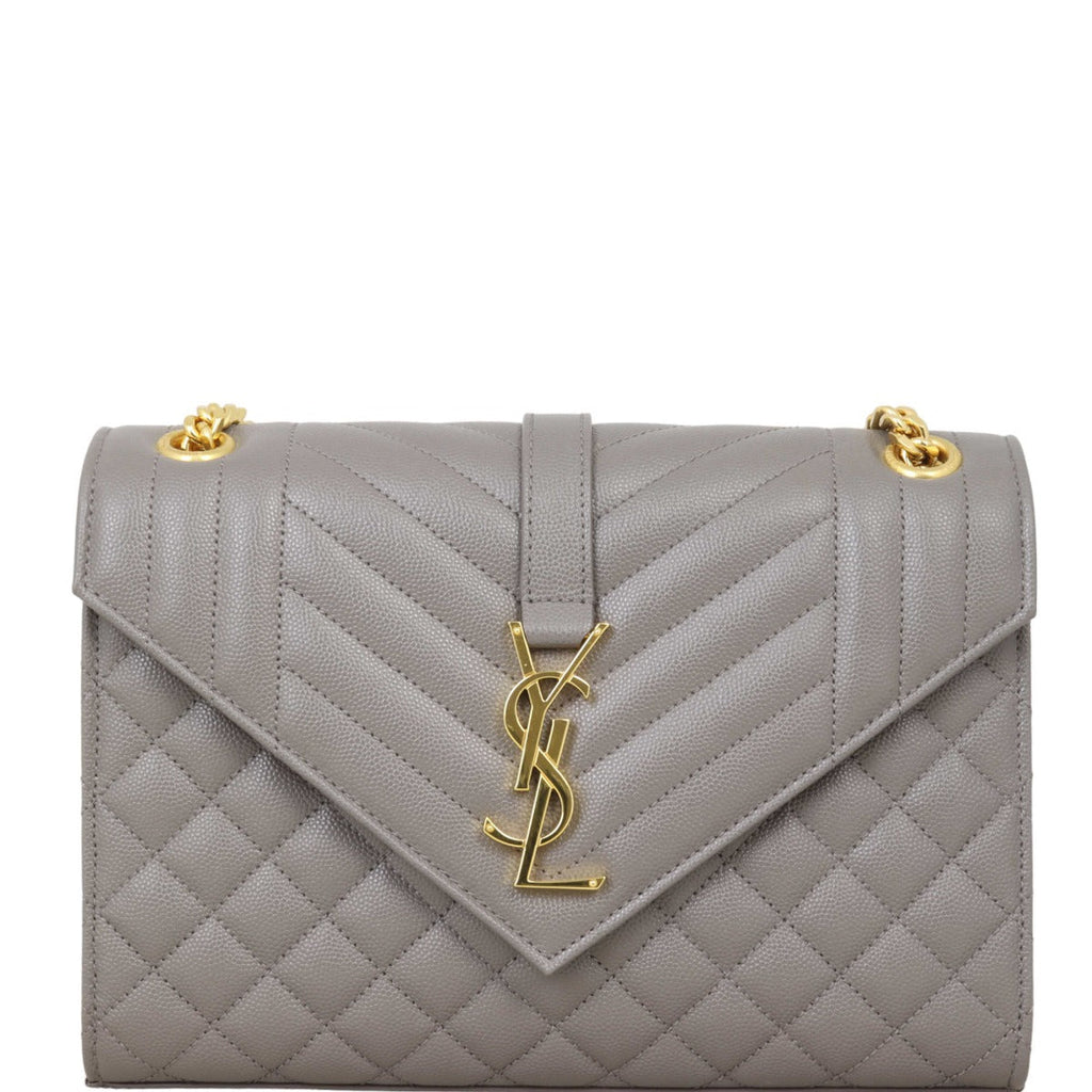 Saint Laurent Monogram Mix Matelasse Envelope Chain Bag Medium