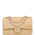 Chanel Classic Double Flap Medium | Beige Vintage