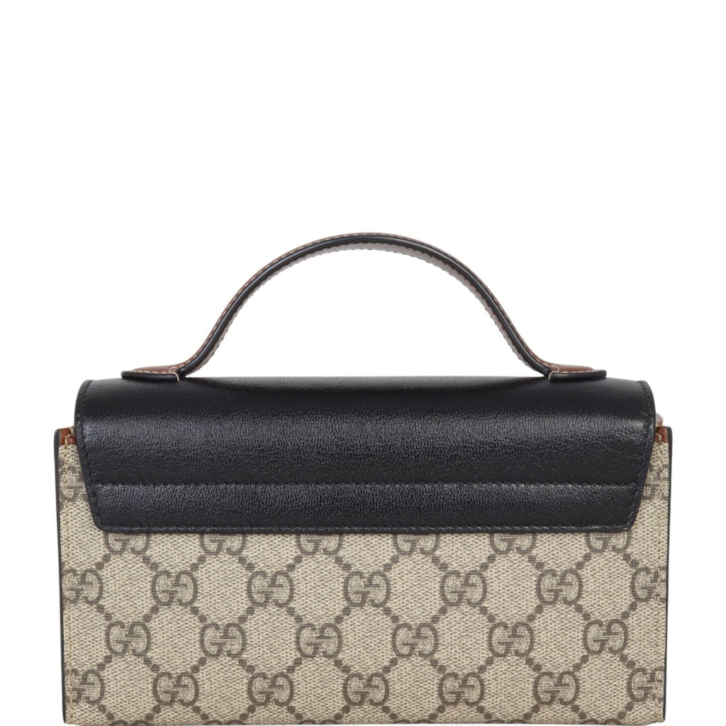 Gucci GG Supreme Padlock Mini Top Handle Shoulder Bag