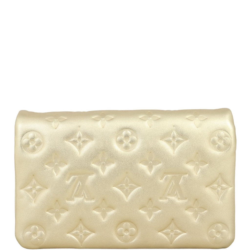 Louis Vuitton Pochette Coussin Monogram Embossed Lambskin