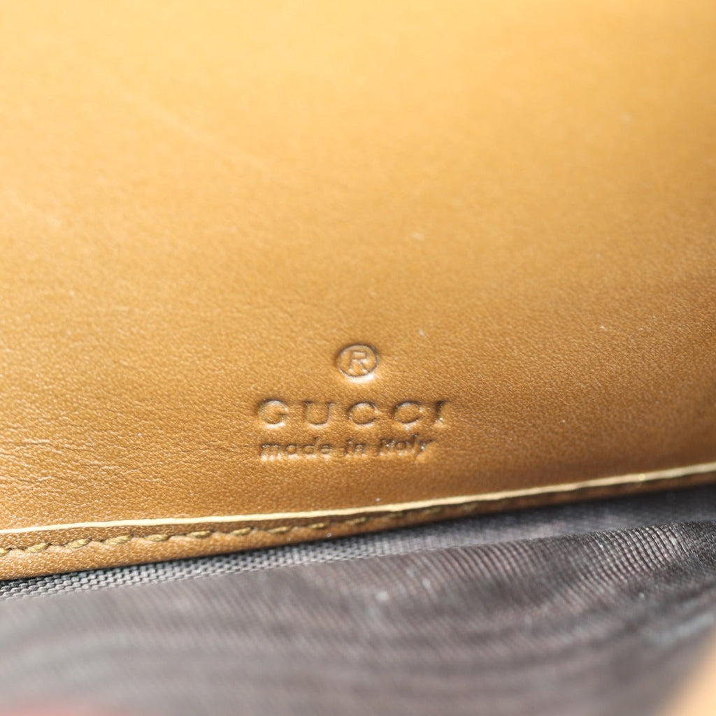 Gucci GG Supreme Continental Padlock Wallet on Chain