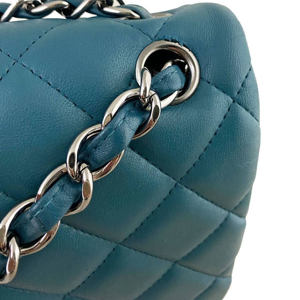 Chanel Classic Double Flap Jumbo | Teal Blue