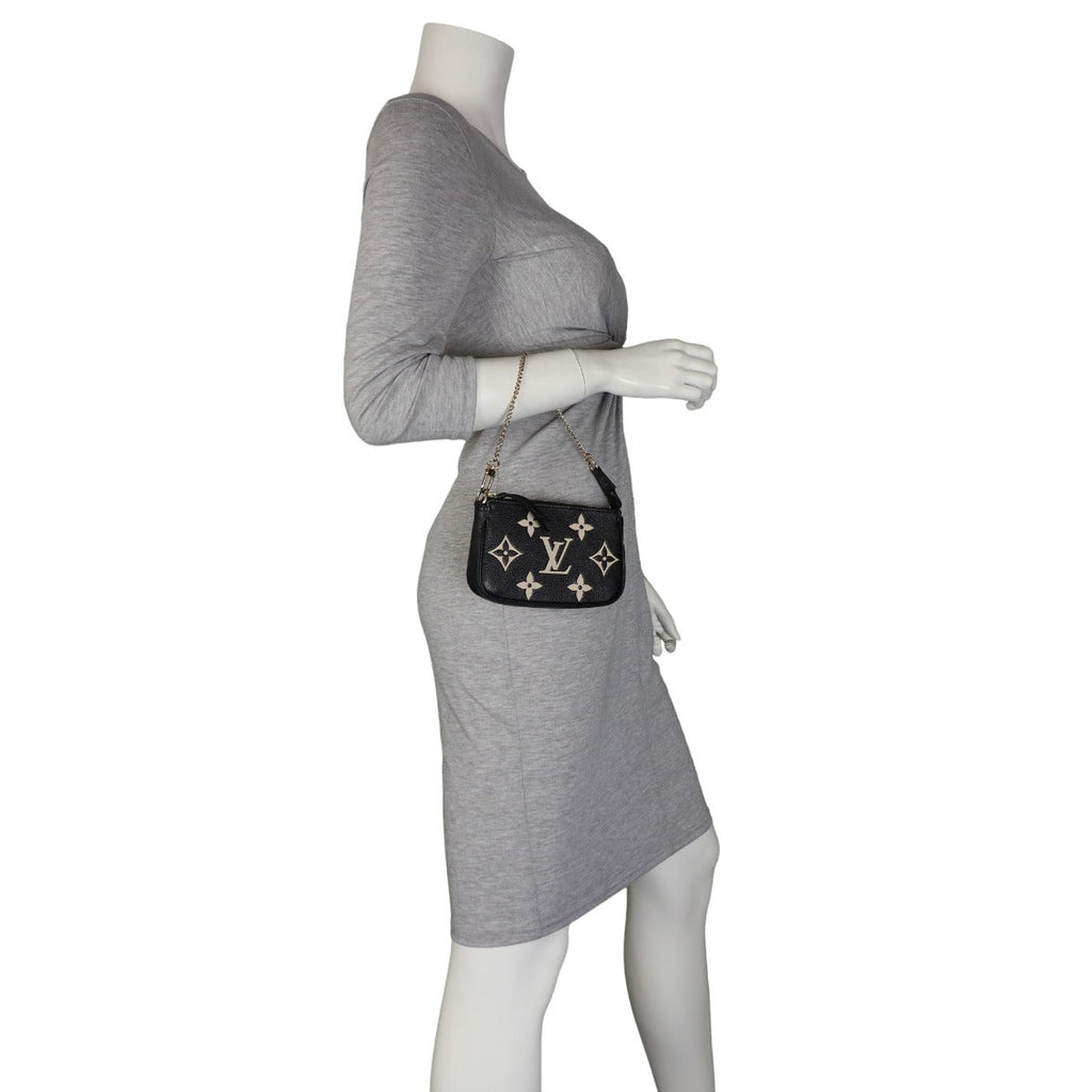 Louis Vuitton Mini Pochette Accessoires Monogram Empreinte Bicolour