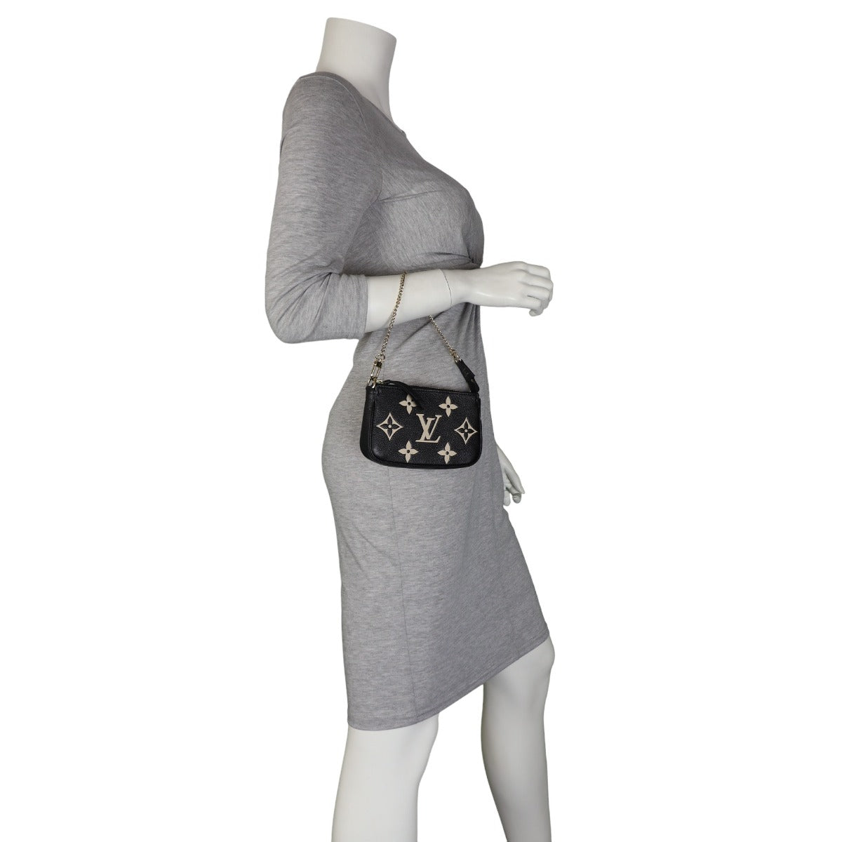 Louis Vuitton Mini Pochette Accessoires Monogram Empreinte Bicolour