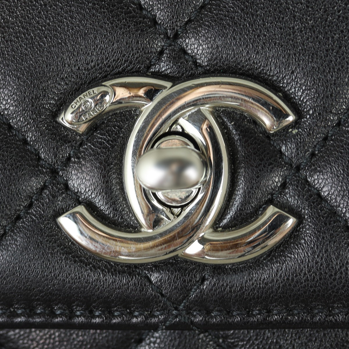 Chanel CC Single Flap Bag | Silver Hardware