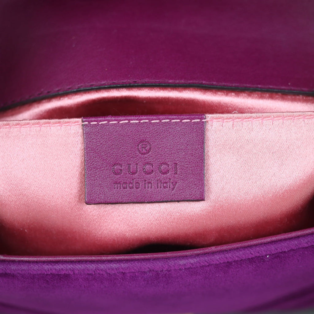Gucci GG Marmont Velvet Mini Shoulder Bag