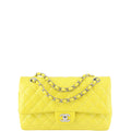 Chanel Classic Double Flap Medium Patent | Yellow